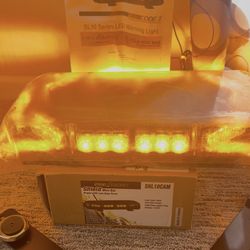Strobe Light for work vehicles PSE Amber Shield LED Mini Bar. New in box