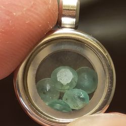 15mm Natural Emerald Pendant 