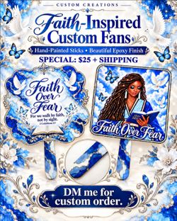 Faith-Inspired Custom Hand Fan