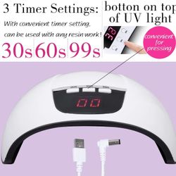 FUNSHOWCASE UV Resin Jewelry Machine 54W UV Lamp Dryer