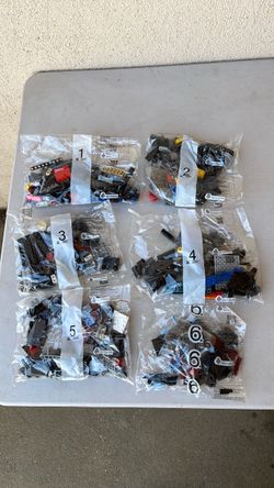 LEGO Parts Bags Numbered 1–6 Sealed