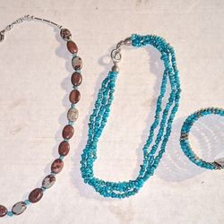 Silver Turquoise Jewelry Lot 