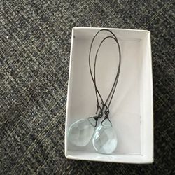 Aqua Hanging Earrings