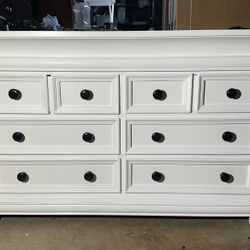 White Dresser Solid Wood 