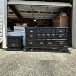 Black Dresser And Nightstand