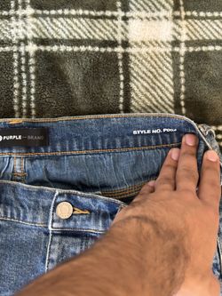Purple Flare Jean Size 34(no Tags) 