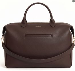 MINKARS Leather Diaper Bag - Brand New (Dark Brown)