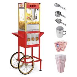 Rovsun 8oz Movie Theater Style Popcorn Machine With Candy Dispenser