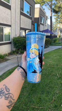 Disney Cinderella Tumblr with Pearl Lid