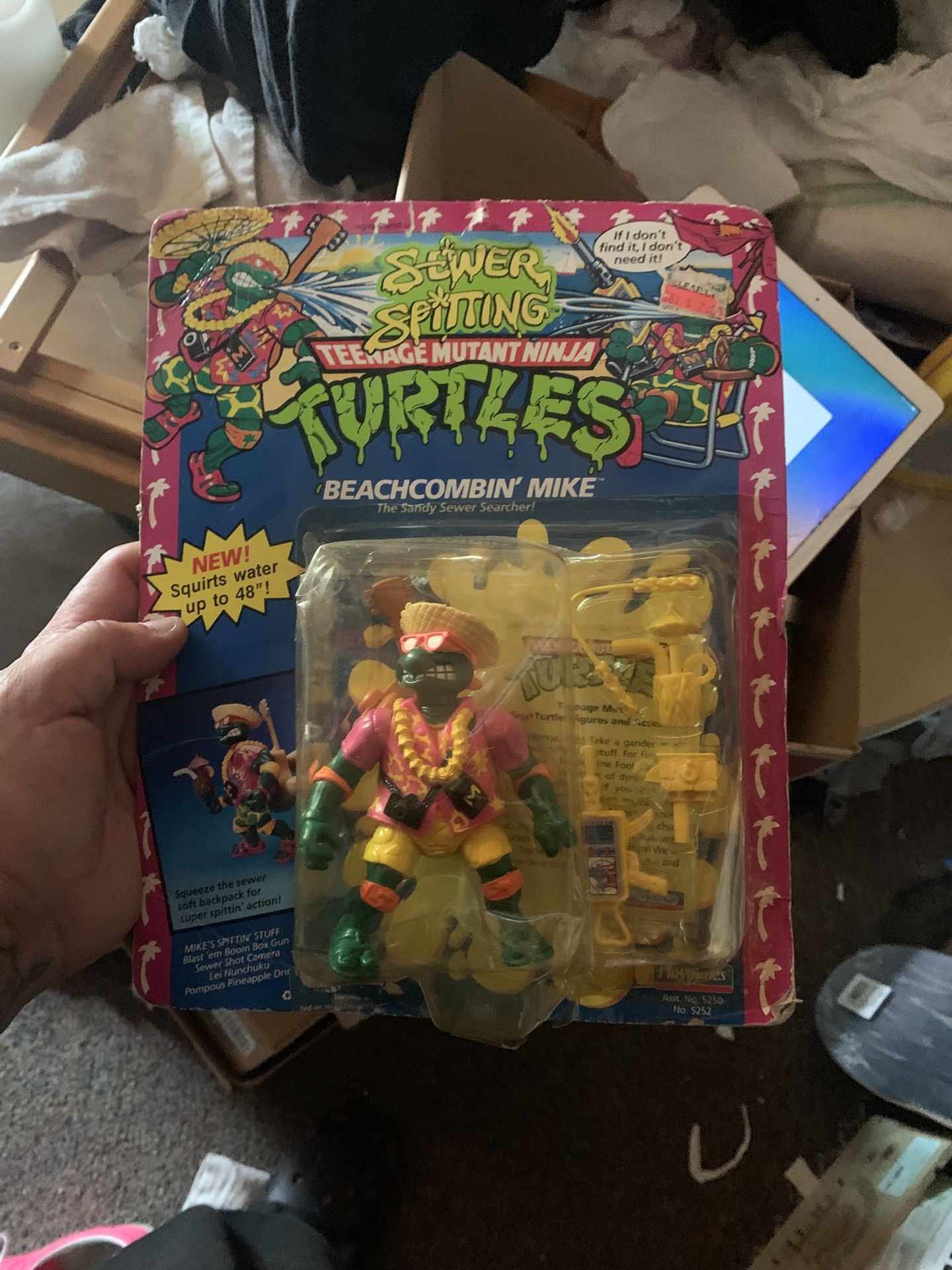 Rare Vintage Tmnt BeachCombin’ Sewer Spitting Mikey