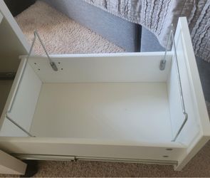 White drawer H 29” W 13.5” D 20”