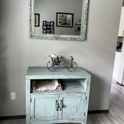 Cabinet And Mirror