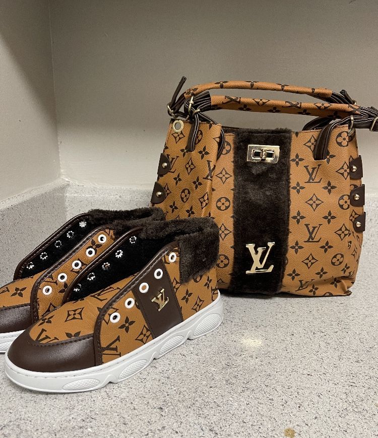 Flower Sneakers & Bag Set