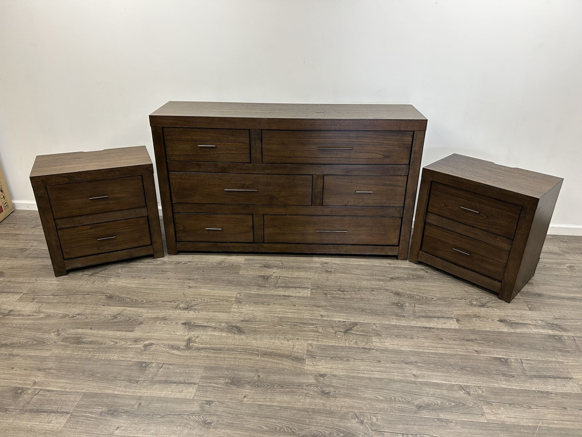 Aspenhome Modern Loft Dresser & 2 Nightstands