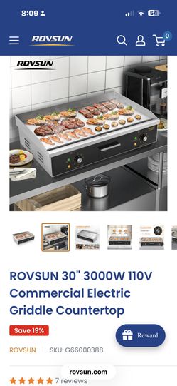 Commercial Electric Griddle New