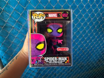 Carnage and Spiderman Blacklight Funko