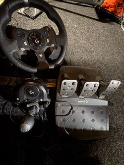 Logitech Wheel , pedals, and shifter