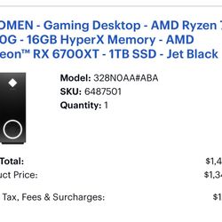 Gaming PC Ryzen 7 + RX 6700XT | High FPS | 16GB RAM | 1TB SSD 