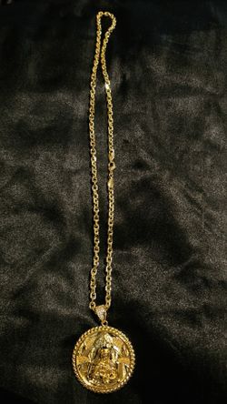 Gold-Filled Virgin Mary Medallion Necklace
