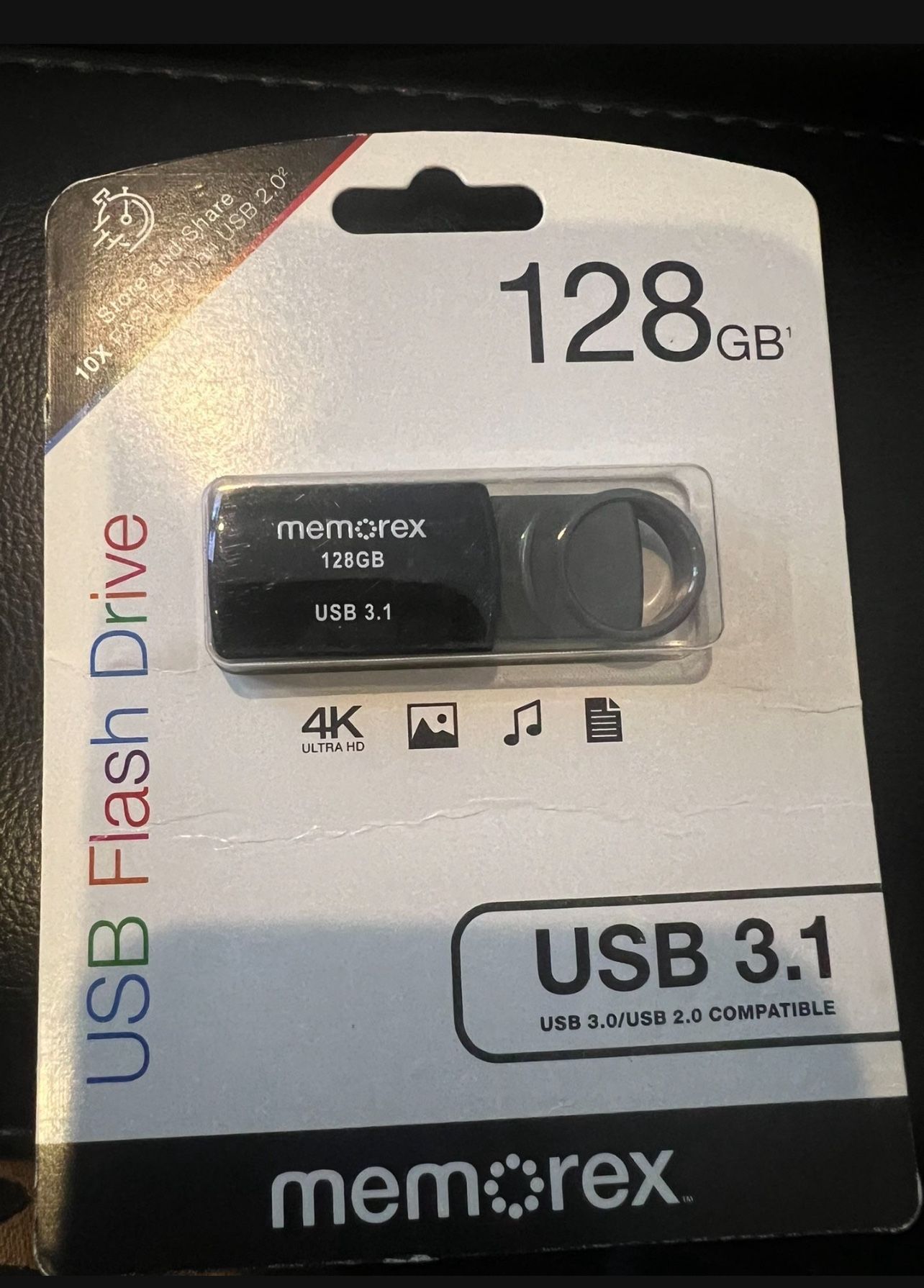 Memorex , 128gb usb and flash drive .NEW