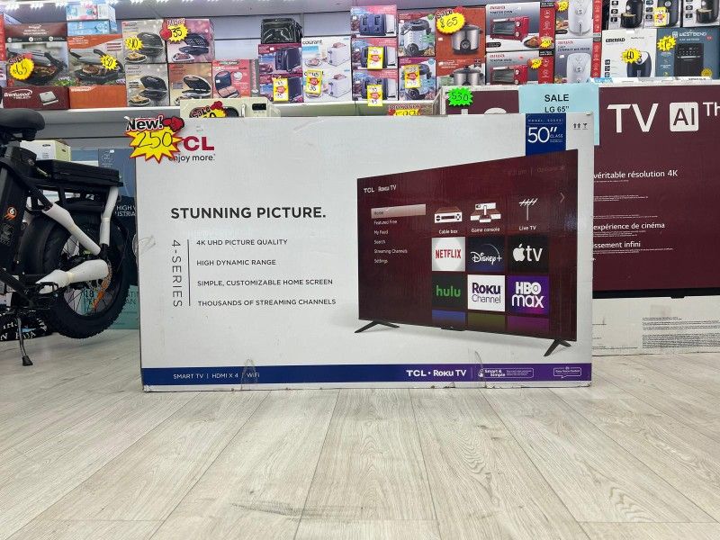 TCL 50" DISPLAY ROKU TV SMART TV