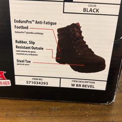 Steel Toe Women Boot/work Boots Size 10
