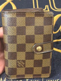 Louis Vuitton Kisslock Ebene Wallet with COA