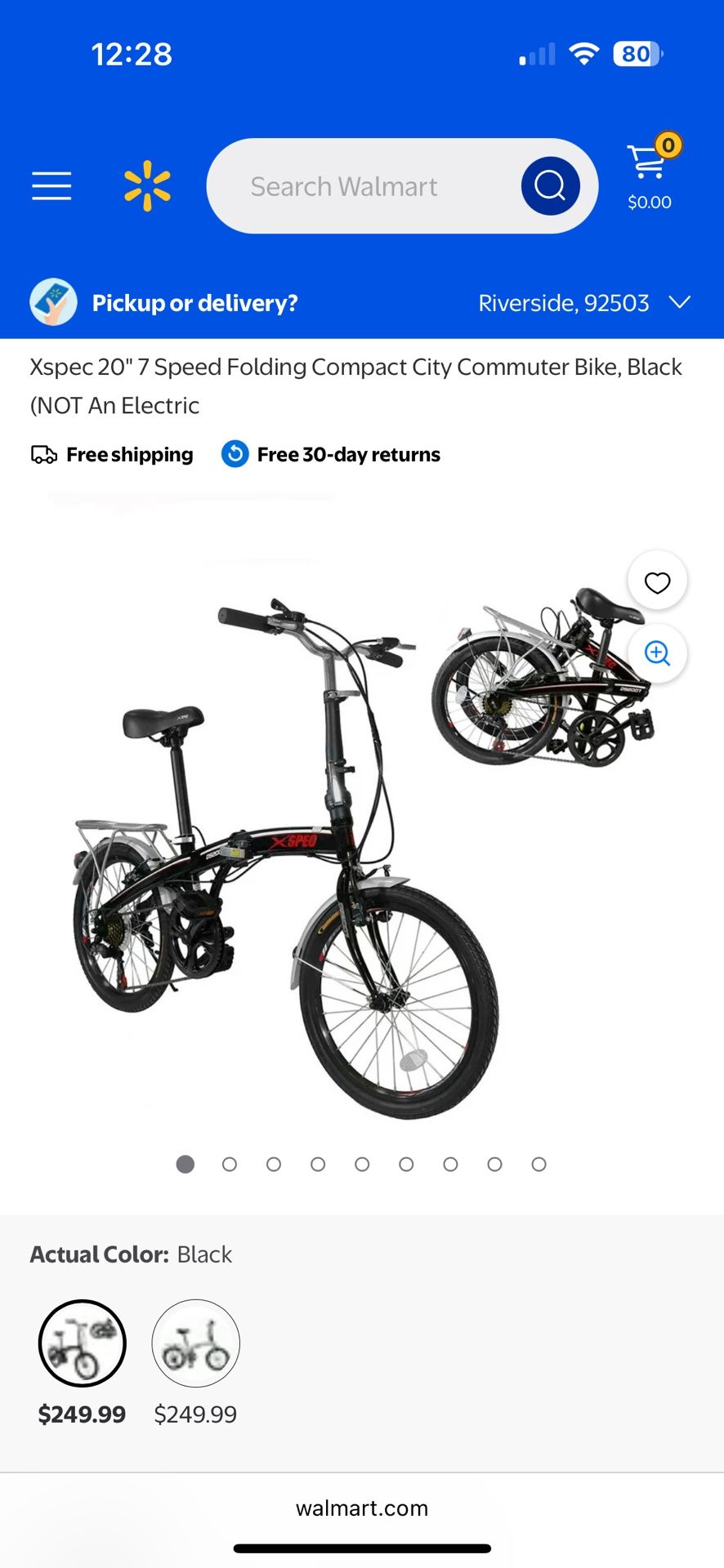 XSpec Folding Adult Bike