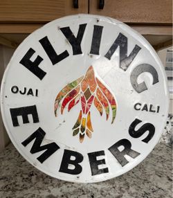 Flying Embers Ojai California Beer Aluminum Sign