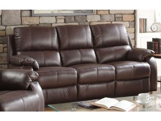 Top Grain Leather Sofa and Love Seat