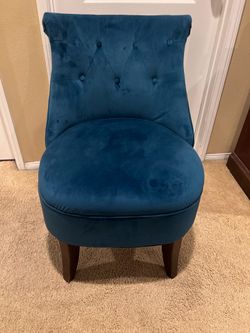 Green accent chair