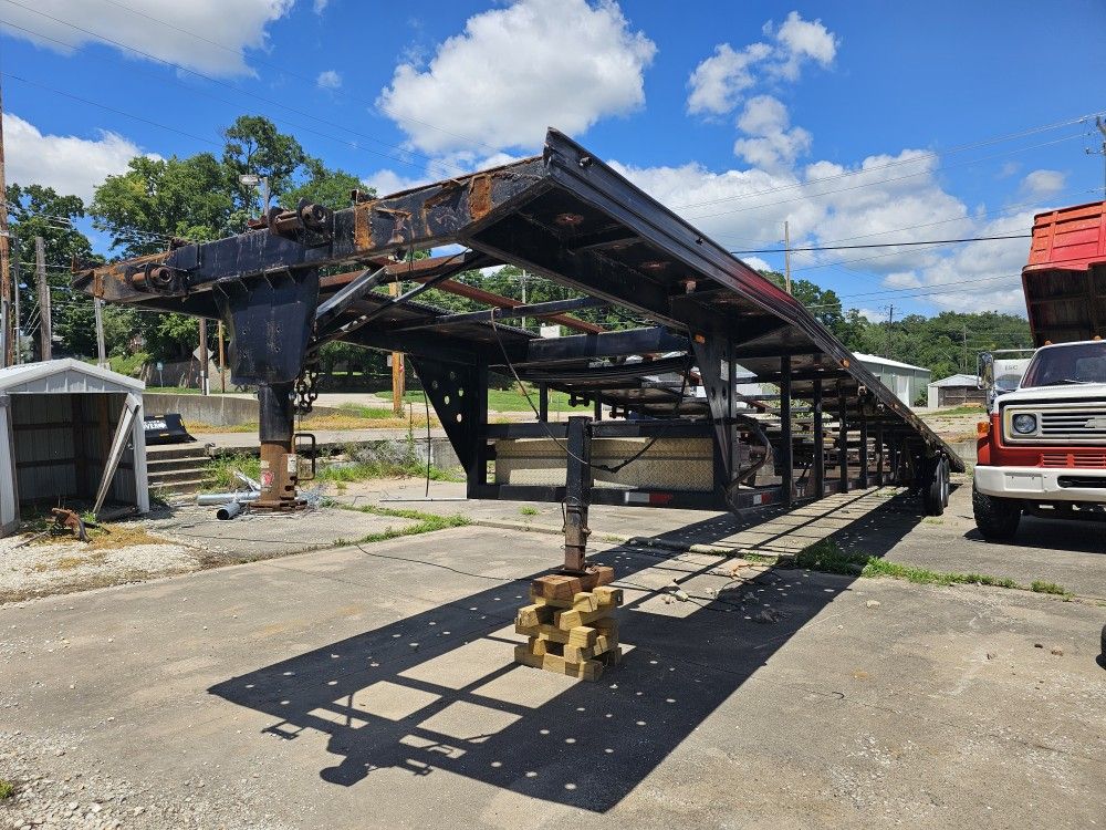 Homemade 3 Car Wedge Trailer