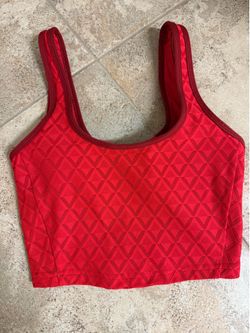 Lululemon sports bra tank top XXS red