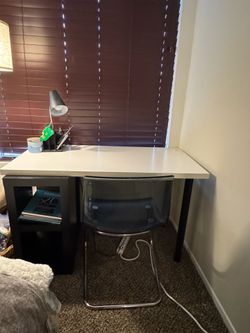 Desk and chair