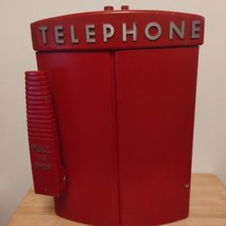 1960s Western Electric Red Fire Emergency Telephone Phone Call