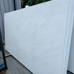 QUARTZ STONE SLABS SUPER JUMBO IN WHITE CARRARA MARBLE 📏Each slabs cover  75.7 sq.ft, Thickness 3 cm 🔥Price $1049 per Slab🔥 