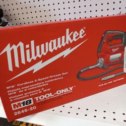 Milwaukee New  Grease Gun 18M Dual Speeds 