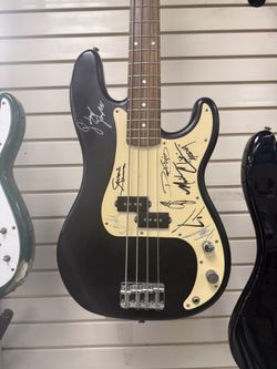 Signed Squier Bass Guitar
