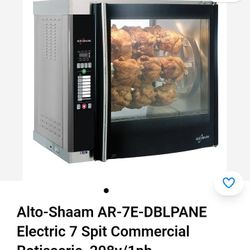 Alto-Shaam AR-7E-DBLPANE Electric 7 Spit Commercial Rotisserie