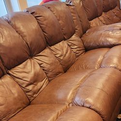 Good Condition Leather Sofa For Sale