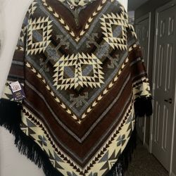 Brand new Super Soft Hooded Poncho/Cloak