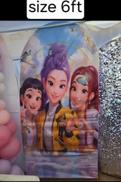 Kpop demon hunters party decoration Arch Covers  3 different styles  #2 of 7ft #1 of 6ft info in description