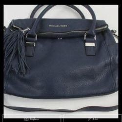 Michael KORS Blue Leather Bag