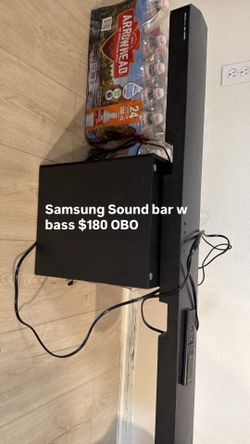 Samsung Sound Bar and Subwoofer