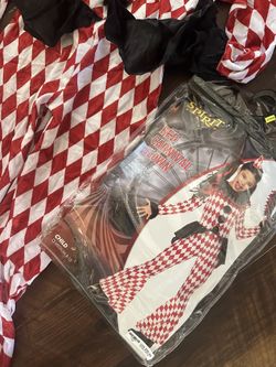 Halloween Costume Red Carnival Clown