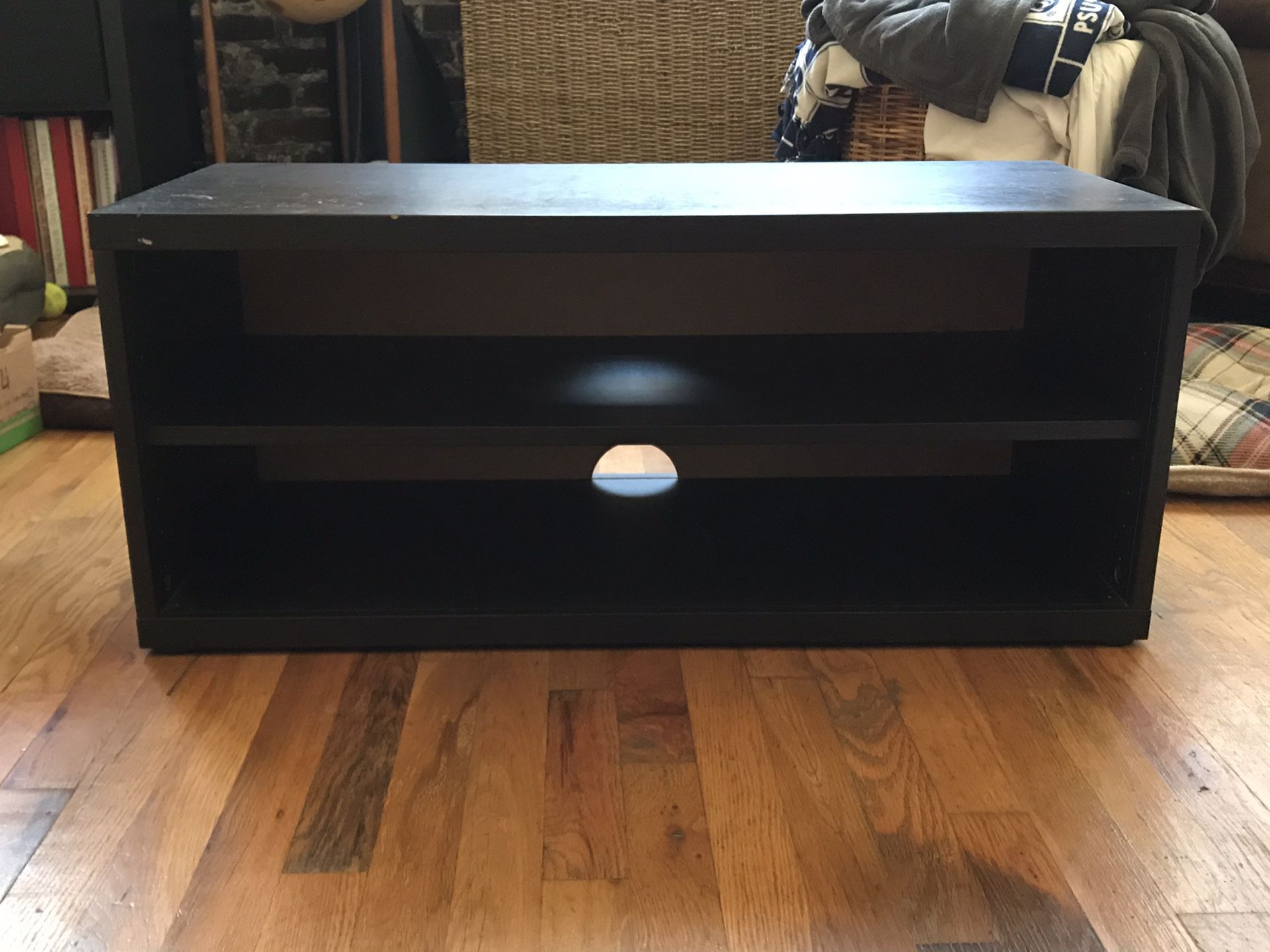 Wooden TV stand lightly worn condition