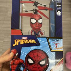 NWT Marvel Spider-Man Red Flying Helicopter Toy