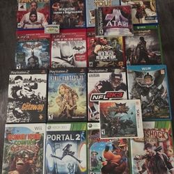 Video Games For Sale $5 - $15 Playstation Nintendo Xbox (Price In Description)