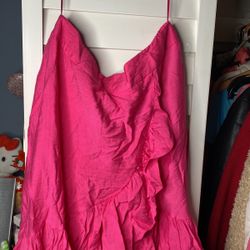 Pink Flows Skirt Super Cute For Summer