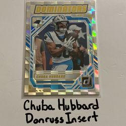 Chuba Hubbard Carolina Panthers RB Donruss Short Print Insert Card. 